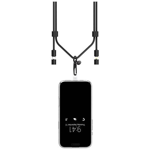 Cavo Di Ricarica Usb-c A Lightning 3a Power Delivery 60w Funzione Tracolla, Nero - Foto 5