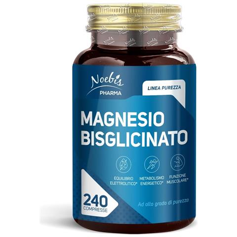 Magnesio Bisglicinato 240 Compresse - Alta Biodisponibilità e Tollerabilità - Energia, Muscoli e Sistema Nervoso - Foto 1