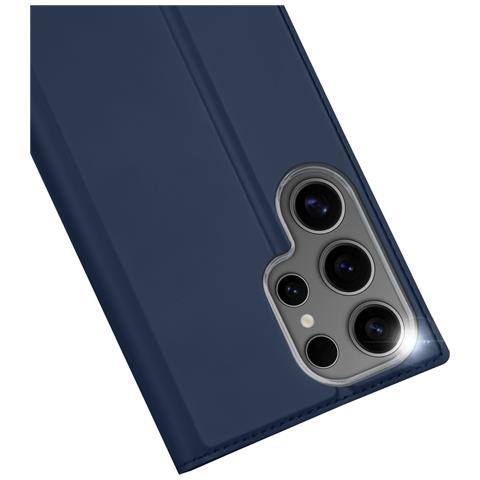 Cover per Galaxy S25 Ultra - Pelle /PU, Blu - Foto 2