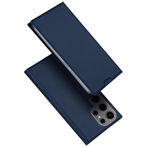 Cover per Galaxy S25 Ultra - Pelle /PU, Blu - Foto 1