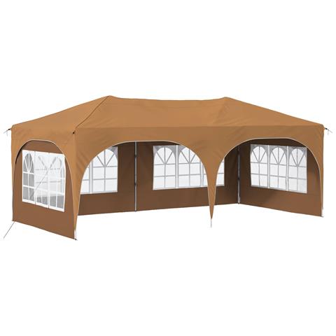 Tenda per feste a pop-up 575 x 288 x 245 cm Beige - Foto 1