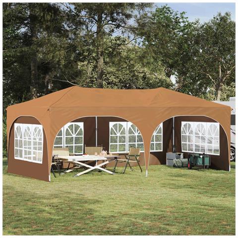 Tenda per feste a pop-up 575 x 288 x 245 cm Beige - Foto 2
