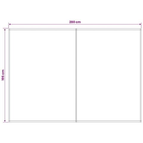 Telo di ricambio per tenda da sole Marrone 300 x 200 cm - Foto 4