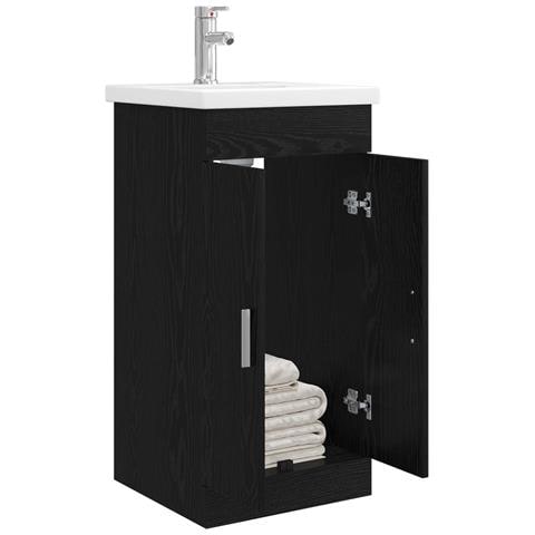 Mobile da bagno con lavabo Rovere Nero 42 x 40 x 84,5 cm - Foto 2