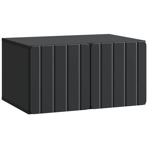 Mobile Porta TV da Muro Nero 59,5 x 41 x 30 cm - Foto 1