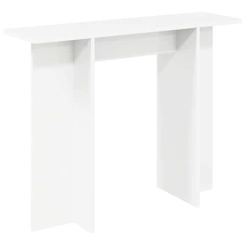 Tavolo consolle Bianco 100 x 30 x 75 cm Legno ingegnerizzato - Foto 1