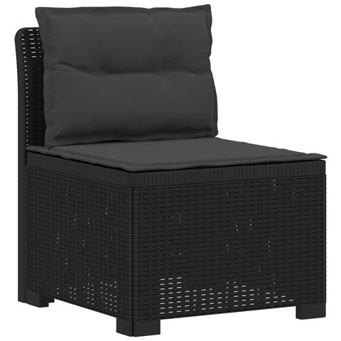 Divano da Giardino a 1 Posto con Cuscini Aspetto Rattan PP - Foto 1