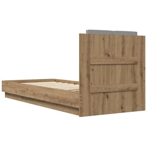 Struttura letto con testata Rovere Artigianale 80 x 200 cm - Foto 8