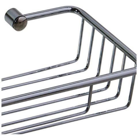 Portaoggetti da WC in Acciaio Inox Cromato 27x11,7x6,4 cm - Foto 2