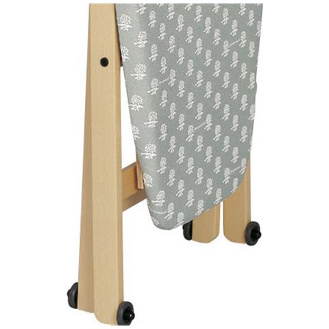 Asse da Stiro in Legno Naturale di Faggio con Piano 49 x 101 cm - Foto 7