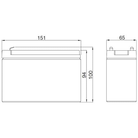 IC-12FGH36 - Batteria al Piombo 12V 9Ah (Faston 6,3mm)  - Foto 2