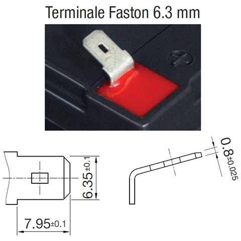 IC-12FGH36 - Batteria al Piombo 12V 9Ah (Faston 6,3mm)  - Foto 3