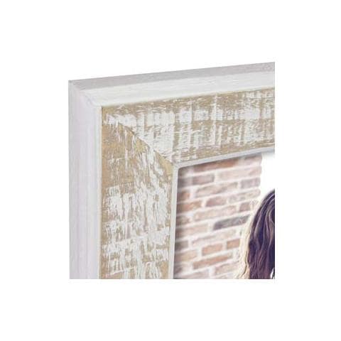 S. r. l. Levico Cornice portafoto in Legno, in Legno, Colore: Beige / Bianco, per Formato Immagine 15 x 20 cm, - Foto 2