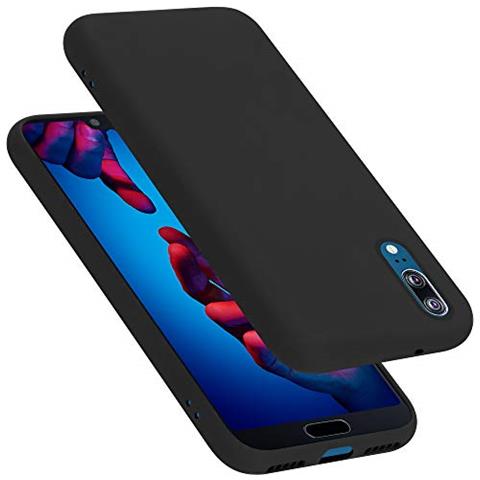 Custodia Compatibile Con Huawei P20 In Liquid Nero - Coperchio Protettivo In Silicone Tpu Flessibile - Foto 1