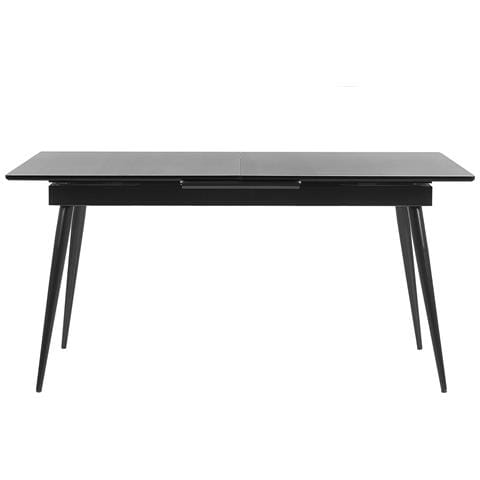 Tavolo Da Pranzo Estendibile 160/200 X 90 Cm Nero Maldon - Foto 11