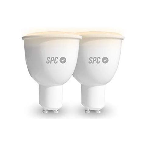 Aura 450: 2 Lampadine Led Wi-fi Gu10, 5,5 W, 450 Lm, Illuminazione Intelligente, Luce Bianca Dimmerabile, Luce Di Colore Dimmerabile, Controllo Remoto App Iot, Alexa, Google - Foto 2