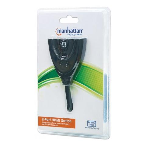 Switch HDMI 1.3 a 2 Porte Colore Nero - Foto 2