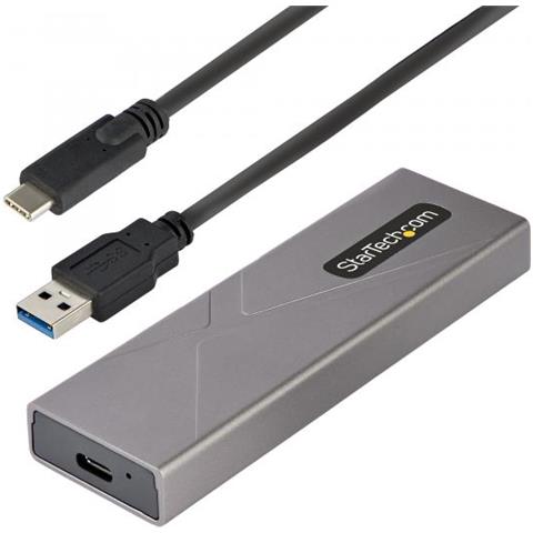 Box SSD M2 NVME - Adattatore USB-C 10Gbps a M. 2 NVMe /SATA - Case Esterno USB-C (3.0/3.1) in Alluminio per SSD M2 PCIe /SATA - Cavi USB-C /A inclusi - Compatibile con 2230/2242/2260/2280 - Thunderbolt 3 - Foto 1