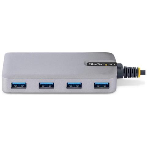 StarTech.com Hub USB-C a 4 porte - 5Gbps - Alimentazione via bus - Hub da USB C a 4x USB-A con ingresso di alimentazione ausiliaria opzionale - Hub Adattatore USB portatile per desktop/notebook - Cavo da 30 cm - Foto 2