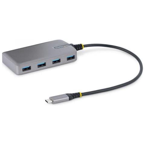 StarTech.com Hub USB-C a 4 porte - 5Gbps - Alimentazione via bus - Hub da USB C a 4x USB-A con ingresso di alimentazione ausiliaria opzionale - Hub Adattatore USB portatile per desktop/notebook - Cavo da 30 cm - Foto 1