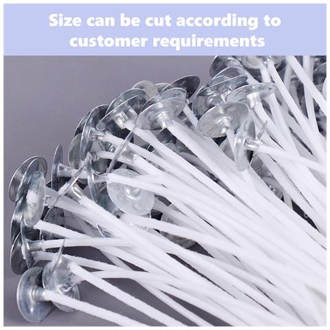 Stoppini Per Candele Per Lumini, Confezione Da 100 White - Foto 3