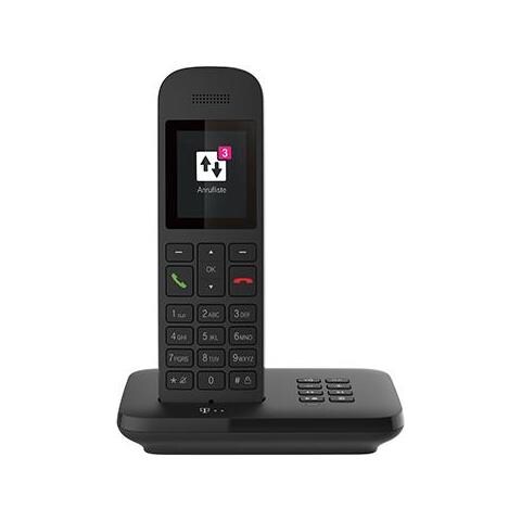 Telefono Fisso Di Sinus A12 Con Base E Dal Nero (per Connessioni Analogiche) - Foto 1