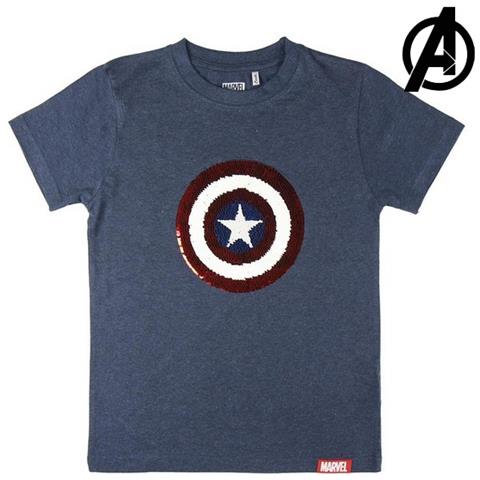 Maglia A Maniche Corte Bambino Blu Marino 10 Anni - Foto 1