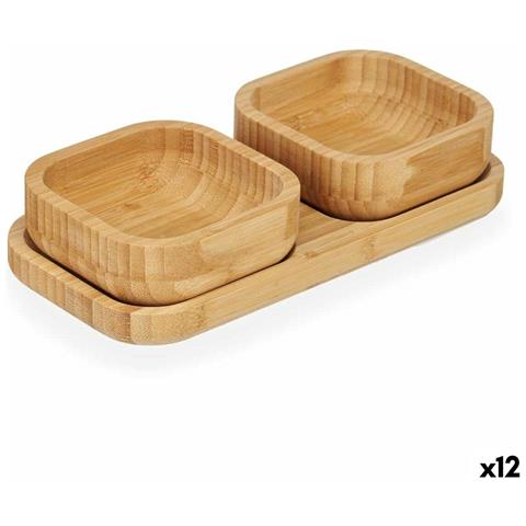Set Da Aperitivo Marrone Bambù (12 Unità) - Foto 1