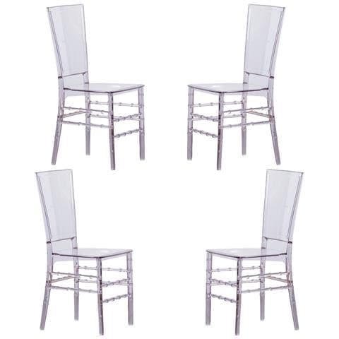 Confezione Da 4 Sedie Di Design Trasparenti - Ghost - Foto 1