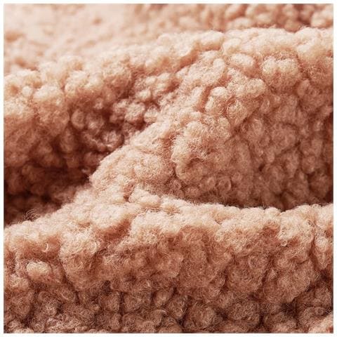 Giacca Cappuccio Da Bambina Pelliccia Sintetica Teddy Cognac Chiaro 92 - Foto 7