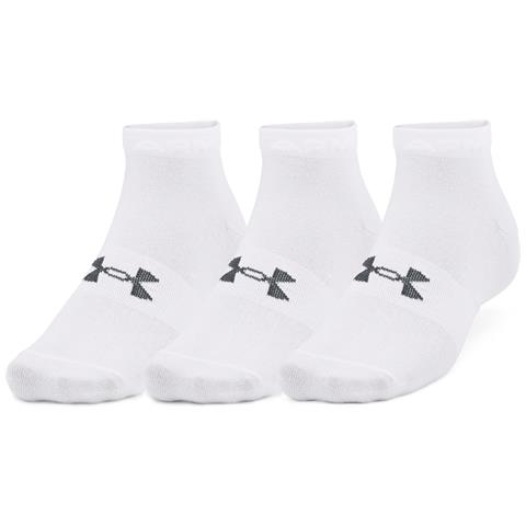 Ua Essential Low Cut 3pk 1365745-100, Unisex, Bianca, M - Foto 1