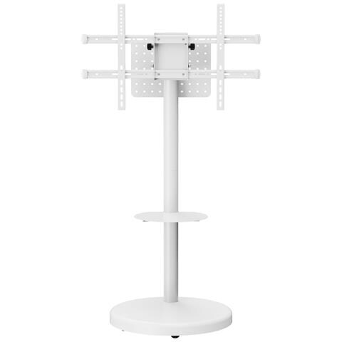 Supporto A Pavimento Con Mensola Trolley Tv Lcd /led /plasma 37-86'' Bianco - Foto 2