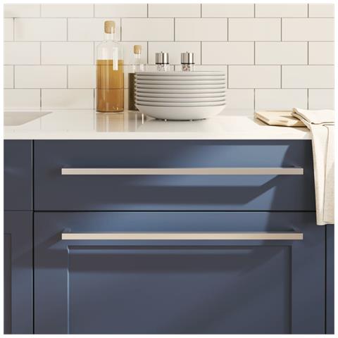 Maniglie per Mobili 10 pz Argento 480 mm in Acciaio Inox - Foto 1