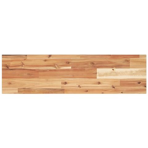 Ripiano A Parete 100x20x2cm Legno Massello Acacia Rifinito Olio - Foto 2