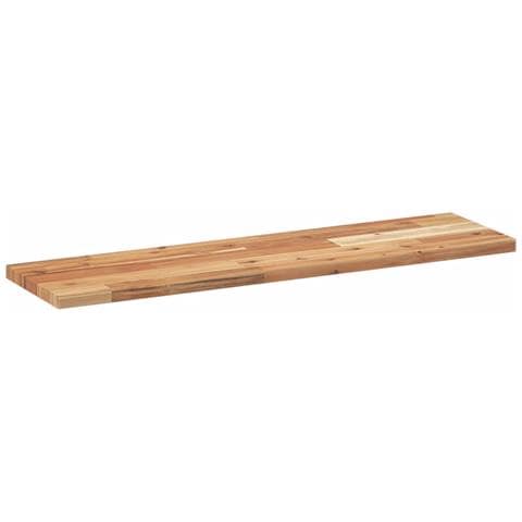 Ripiano A Parete 100x20x2cm Legno Massello Acacia Rifinito Olio - Foto 3