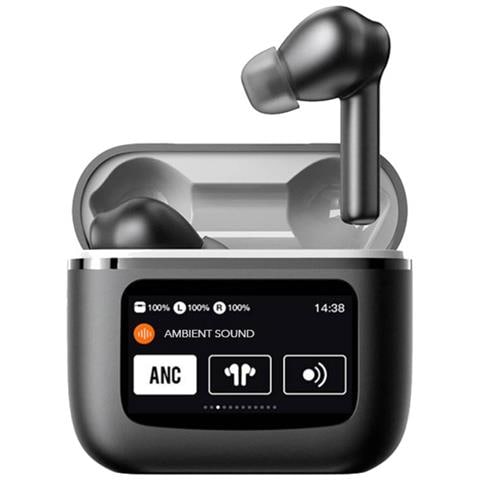 Auricolari Tws Lcd Anc Bluetooth 5.3 Modello Astra, Nero - Foto 1