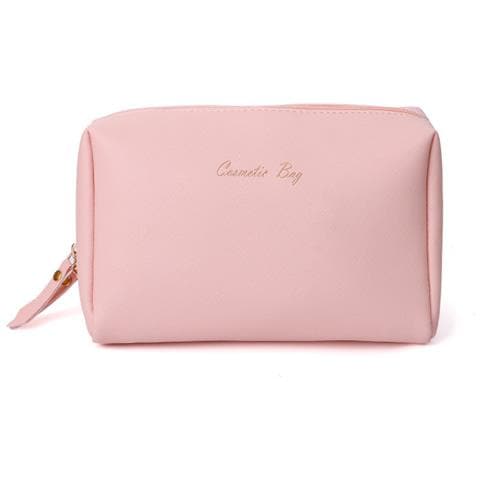 Grande Borsa Per Il Trucco In Pu - Organizer Per Cosmetici Elegante E Portatile Pink - Foto 1