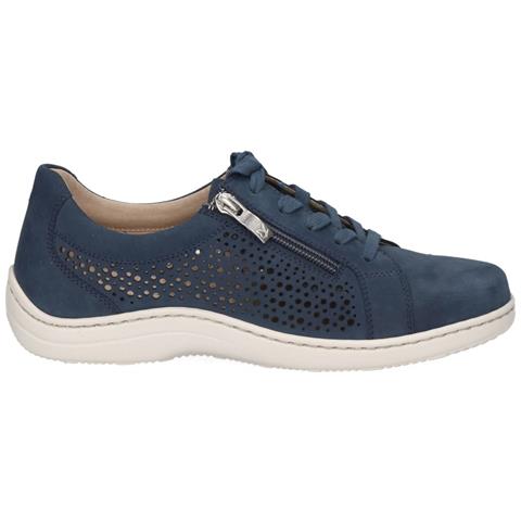 Leisure Trainers Ocean Nubuc Sneakers Pelle Scarpe Donna Blu Eu 39, 9-23554-42-869 - Foto 2
