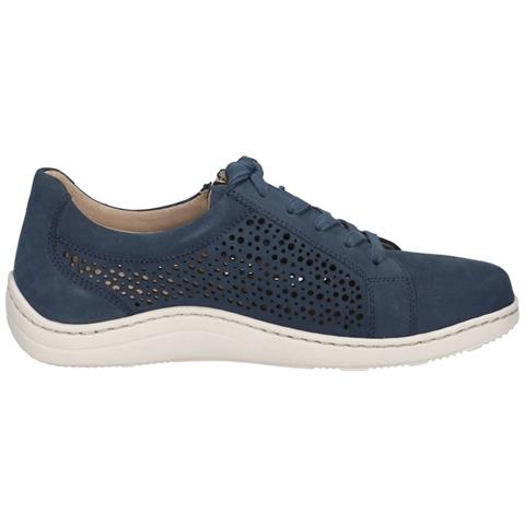 Leisure Trainers Ocean Nubuc Sneakers Pelle Scarpe Donna Blu Eu 39, 9-23554-42-869 - Foto 3