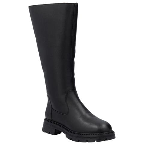 Black Casual Closed Ladies' Boots Stivali Pelle Scarpe Donna Nero Eu 37, Z9856-00 - Foto 1
