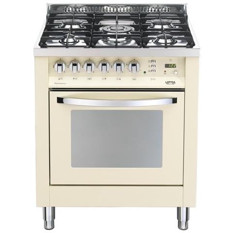 Cucina Elettrica PBI76MFT /C 5 Fuochi a Gas Forno Elettrico Multifunzione Ventilato Classe A Dimensioni 70 cm Colore Beige - Foto 1