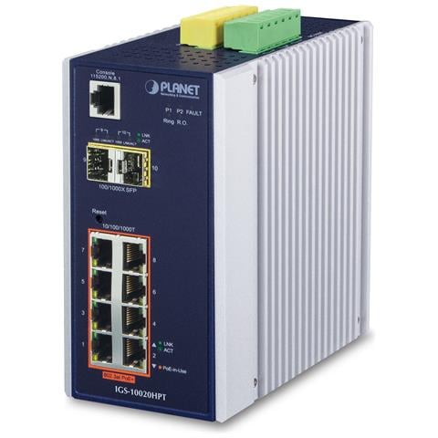 IGS-10020HPT switch di rete Gestito L2+ Gigabit Ethernet (10/100/1000) Supporto Power over Ethernet (PoE) Nero, Bianco - Foto 1