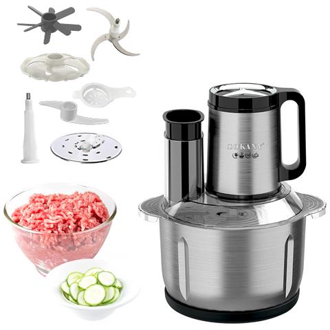 Robot Da Cucina Processore Alimentare 6 In 1. Motore In Rame Da 1000w Con 3 Velocità. Ciotola In Acciaio Inox Con Capacità Di 5l. - Foto 2