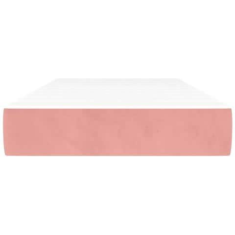 Materasso A Molle Insacchettate Rosa 100x210x20 Cm In Velluto - Foto 3
