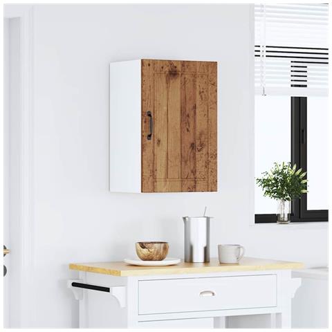 Pensile Da Cucina Lucca Legno Antico In Legno Multistrato - Foto 3