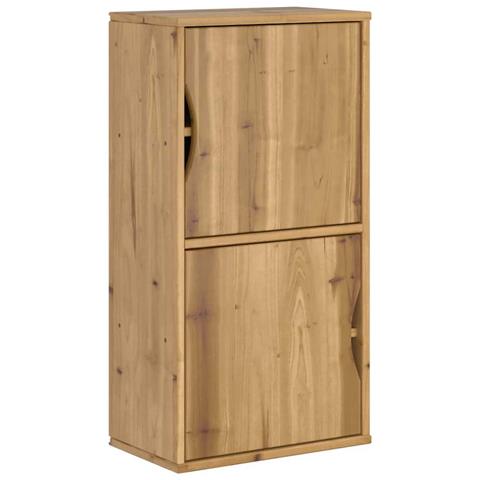 Armadietto Laterale Odda 40x24x79 Cm In Legno Massello Di Pino - Foto 2