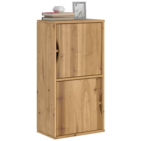 Armadietto Laterale Odda 40x24x79 Cm In Legno Massello Di Pino - Foto 1