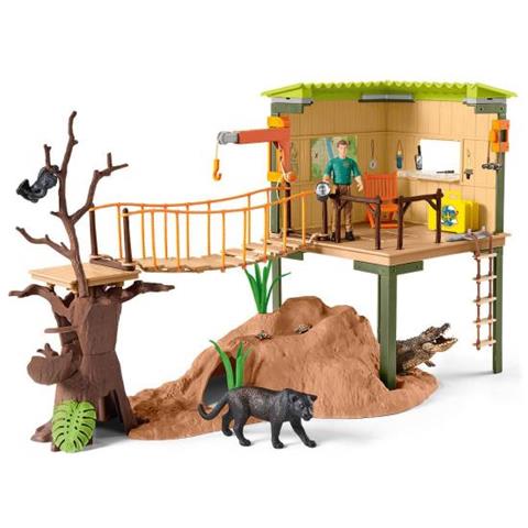 Cofanetto Wild Adventure Station, Figurine Di Animali Selvatici, Schleich 42594 Wild Life, Per Bambini Dai 3 Anni - Foto 1