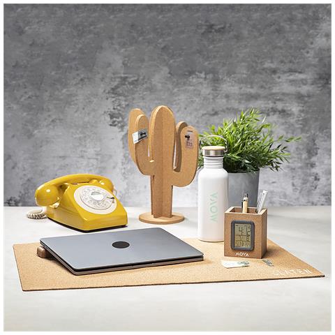 Bottiglia In Alluminio Da 750 Ml Design Retrò Con Tappo A Vite In Acciaio Inox 7,3x7,3x22,5 Cm. Colore Bianco - Foto 2