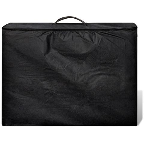 Lusso Casadino -  Lettino Pieghevole Da Massaggio Nero 3 Zone Con Telaio Legno - Foto 1